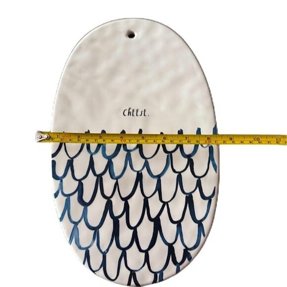 Rae Dunn Indigo Wave Pattern Cheese Charcuterie Platter - Picture 2 of 7